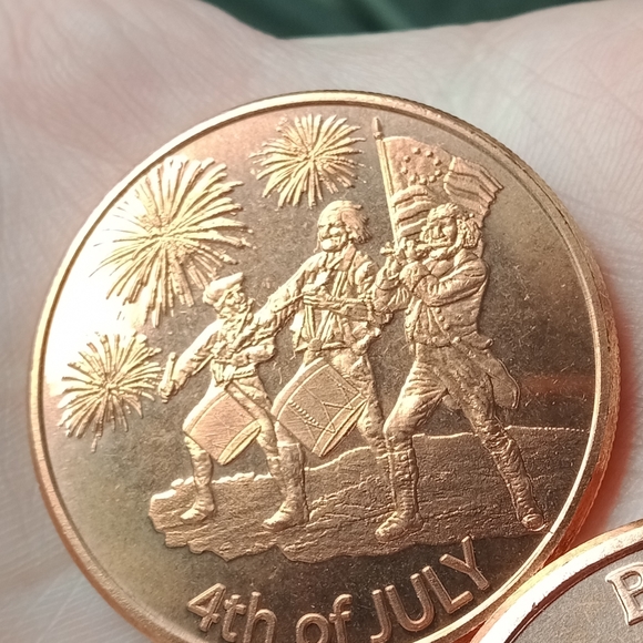 3x 1oz copper rounds mercury Dime design 4th of July standing liberty copper+ 🎁 - Picture 2 of 5